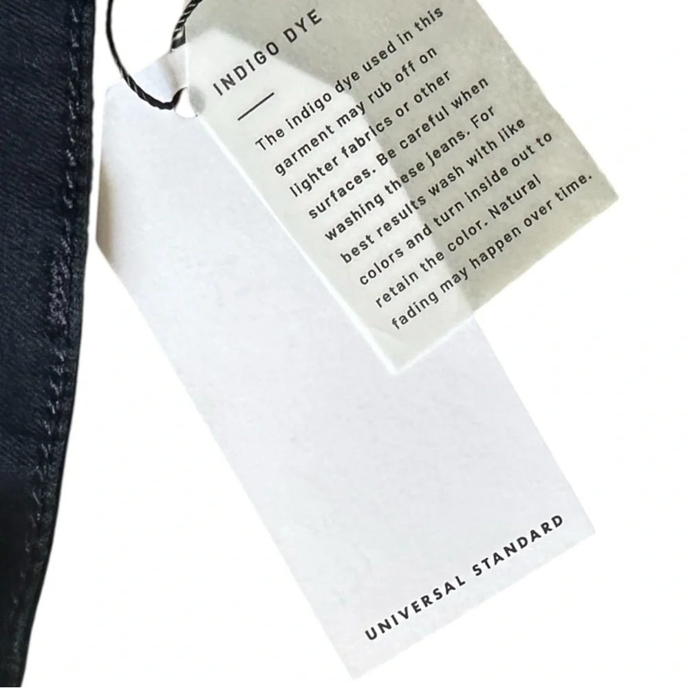 Universal Standard Dolly High Rise Straight Leg Jeans Button Fly Indigo 8 NWT